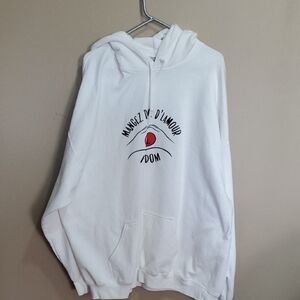 Gildan Heavy Blend White Hoodie Size 3XL